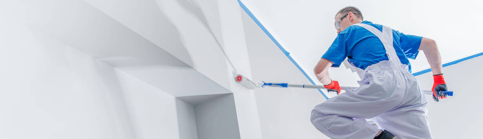 Black and white painted living room